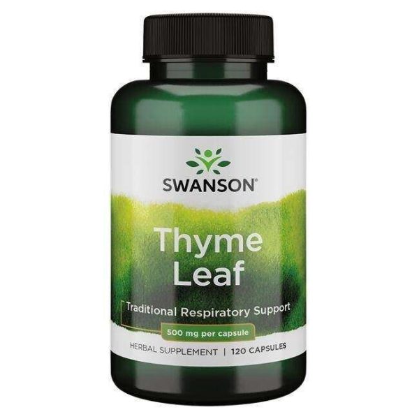 Swanson Thyme Leaf, 500mg - 120 caps Discount