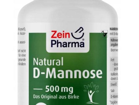 Zein Pharma Natural D-Mannose, 500mg - 60 caps Online Hot Sale