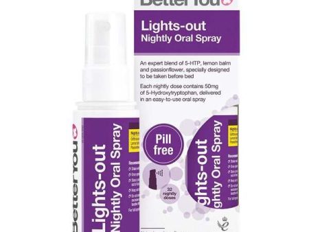 BetterYou Lights-Out Nightly Oral Spray, Natural Raspberry - 50 ml on Sale