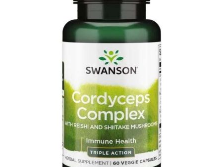 Swanson Cordyceps Complex with Reishi and Shiitake Mushrooms - 60 vcaps For Sale