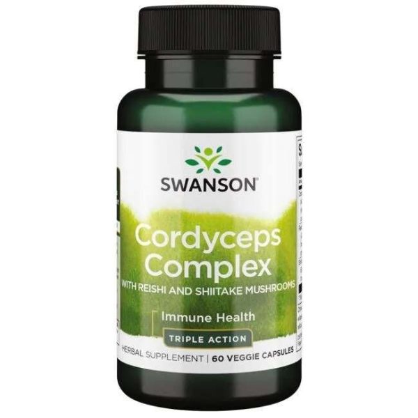 Swanson Cordyceps Complex with Reishi and Shiitake Mushrooms - 60 vcaps For Sale