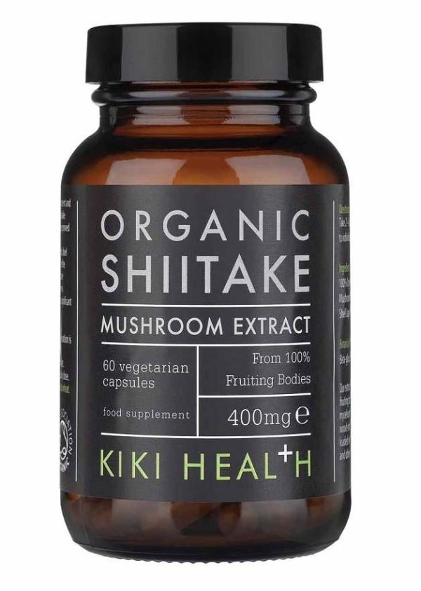 KIKI Health Shiitake Extract Organic, 400mg - 60 vcaps Discount