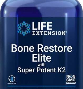 Life Extension Bone Restore Elite with Super Potenet K2 - 120 caps Supply