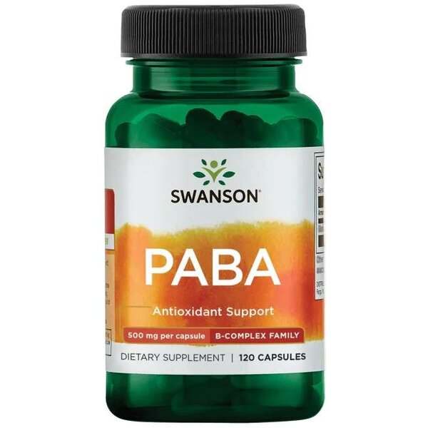 Swanson PABA, 500mg - 120 caps Fashion