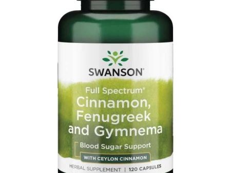 Swanson Full Spectrum Cinnamon, Fenugreek and Gymnema - 120 caps on Sale