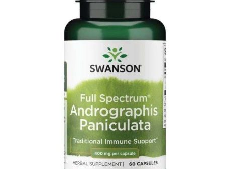 Swanson Full Spectrum Andrographis Paniculata, 400mg - 60 caps Hot on Sale