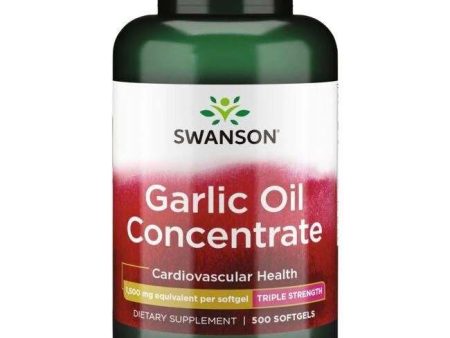 Swanson Garlic Oil Concentrate, 1500mg - 500 softgels Fashion