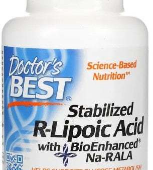 Doctor s Best Stabilized R-Lipoic Acid with BioEnhanced Na-RALA, 200mg - 60 vcaps For Discount