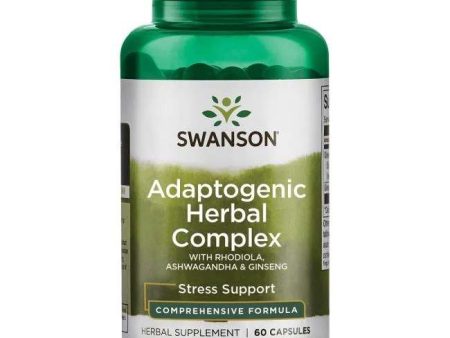 Swanson Adaptogenic Herbal Complex with Rhodiola, Ashwagandha & Ginseng - 60 caps For Discount