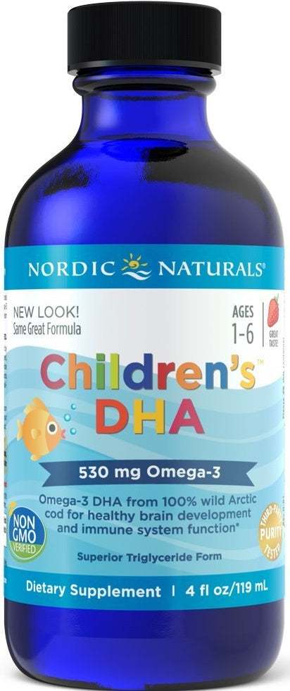 Nordic Naturals Children s DHA, 530mg Omega-3 Strawberry - 119 ml on Sale