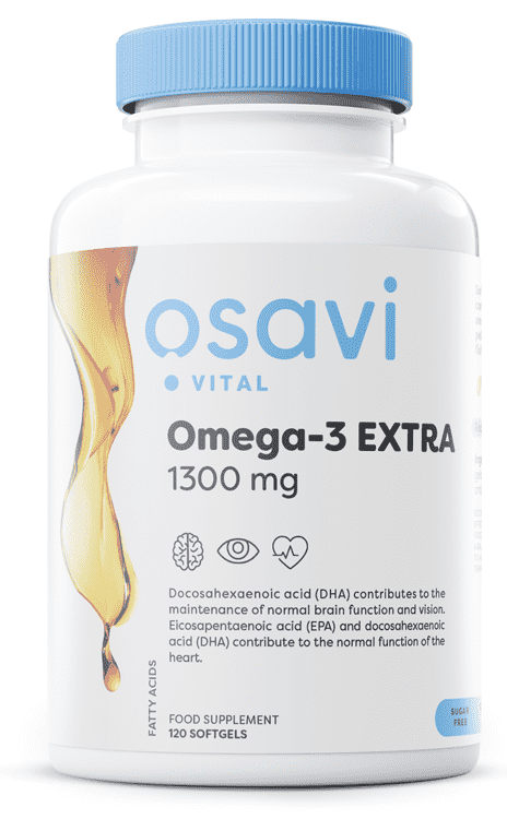 Osavi Omega-3 Extra Molecularly Distilled, 1300mg (Lemon) - 120 softgels Fashion