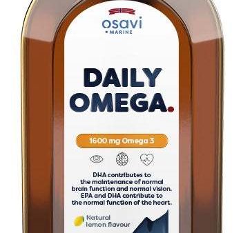 Osavi Daily Omega, 1600mg Omega 3 (Natural Lemon) - 500 ml For Sale