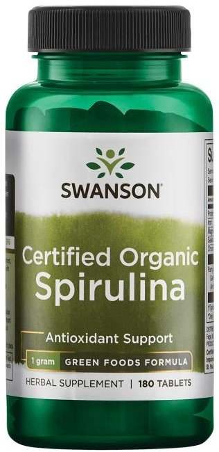 Swanson Spirulina Organic - 180 tablets Hot on Sale