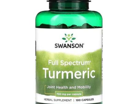 Swanson Full Spectrum Turmeric, 720mg - 100 caps Supply