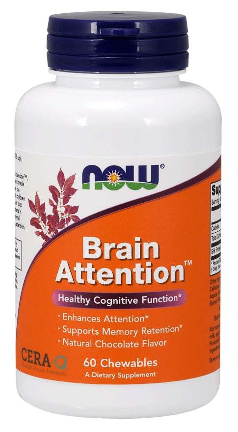 NOW Foods Brain Attention - 60 chewables on Sale