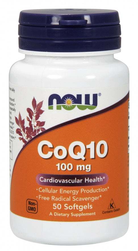 NOW Foods CoQ10, 100mg - 50 softgels Online