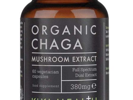 KIKI Health Chaga Extract Organic, 380mg - 60 vcaps Online