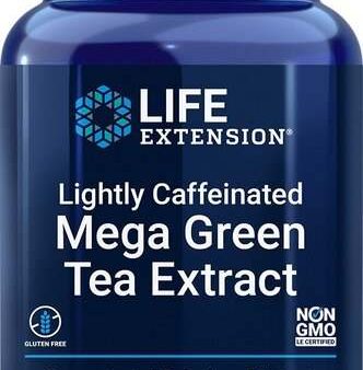 Life Extension Lightly Caffeinated Mega Green Tea Extract - 100 vcaps Online Sale