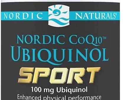 Nordic Naturals Nordic CoQ10 Ubiquinol Sport, 100mg - 60 softgels Hot on Sale