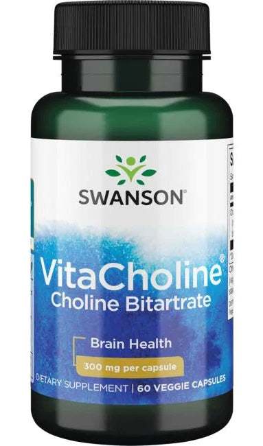 Swanson VitaCholine Choline Bitartrate, 300mg - 60 vcaps For Cheap