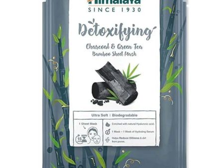 Himalaya Detoxifying Charcoal & Green Tea Bamboo Sheet Mask - 30 ml For Cheap