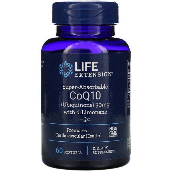 Life Extension Super Absorbable CoQ10 with d-Limonene, 50 mg - 60 Softgels For Cheap