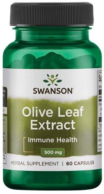 Swanson Olive Leaf Extract, 500mg - 60 caps on Sale