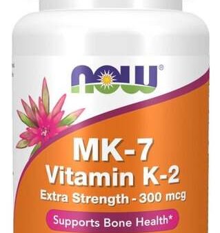 NOW Foods MK-7 Vitamin K-2, 300mcg Extra Strength - 60 vcaps Online Hot Sale