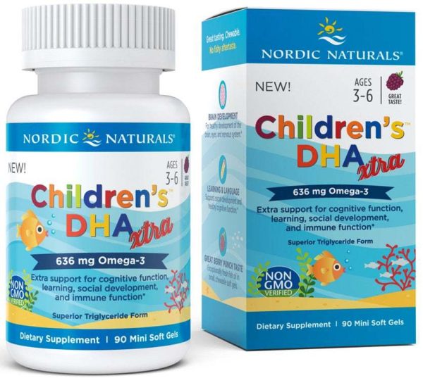 Nordic Naturals Children s DHA Xtra Fish Oil, 636mg Berry Punch - 90 mini softgels Online