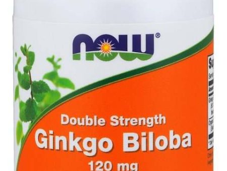 NOW Foods Ginkgo Biloba Double Strength, 120mg - 50 vcaps For Cheap