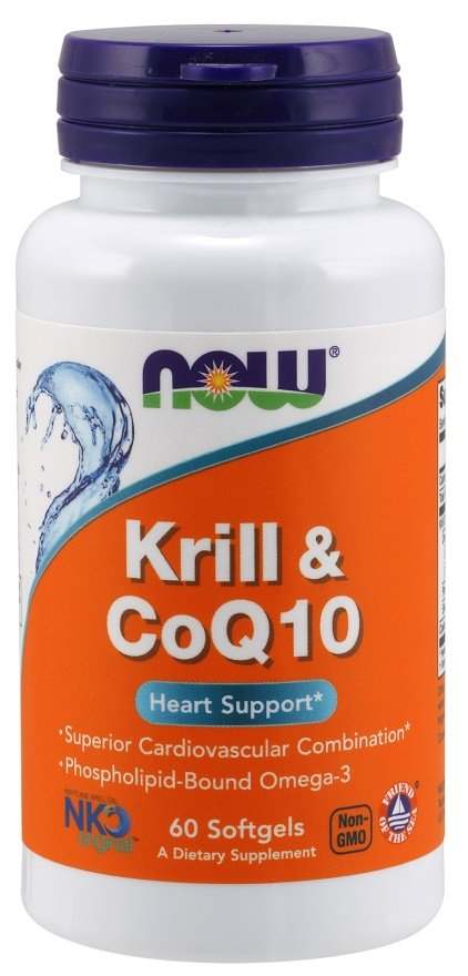 NOW Foods Krill & CoQ10 - 60 softgels Hot on Sale