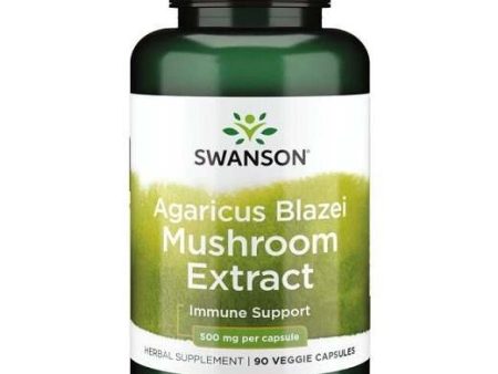 Swanson Agaricus Blazei Mushroom Extract, 500mg - 90 vcaps Supply