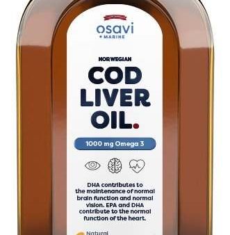 Osavi Norwegian Cod Liver Oil, 1000mg Omega 3 (Orange) - 250 ml Online Sale