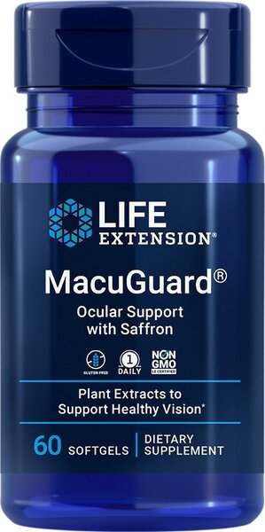 Life Extension MacuGuard Ocular Support with Saffron - 60 softgels Hot on Sale