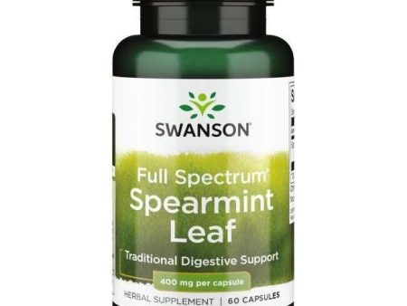 Swanson Full Spectrum Spearmint Leaf, 400mg - 60 caps on Sale