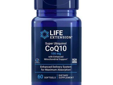 Life Extension Super Ubiquinol CoQ10 with Enhanced Mitochondrial Support, 100mg - 60 softgels Cheap