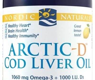 Nordic Naturals Arctic-D Cod Liver Oil, Lemon - 237 ml Sale