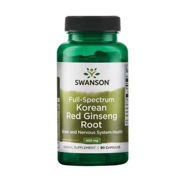 Swanson Full Spectrum Korean Red Ginseng Root, 400mg - 90 caps Online Hot Sale