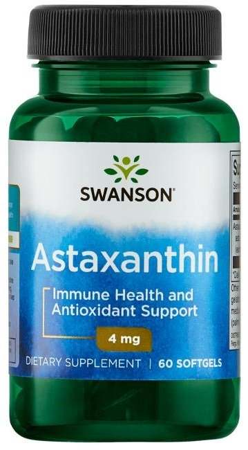 Swanson Astaxanthin, 4mg - 60 softgels Hot on Sale