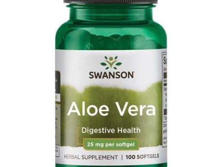 Swanson Aloe Vera, 25mg - 100 softgels For Discount