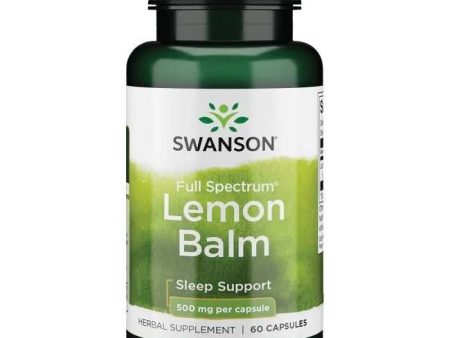 Swanson Full Spectrum Lemon Balm, 500mg - 60 caps Fashion