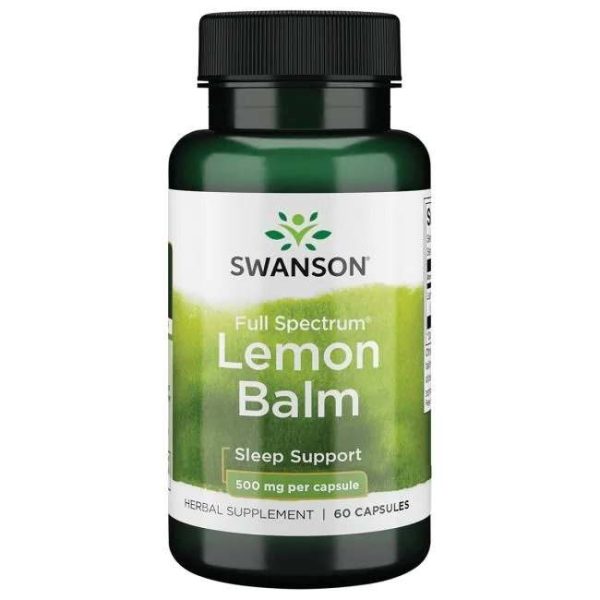 Swanson Full Spectrum Lemon Balm, 500mg - 60 caps Fashion