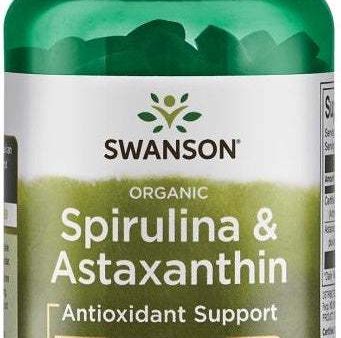 Swanson Spirulina & Astaxanthin, Organic - 120 veggie tablets Supply