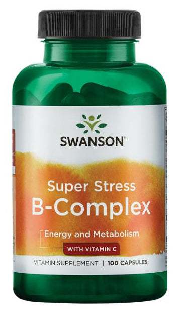 Swanson Super Stress B-Complex with Vitamin C - 100 caps Online Sale