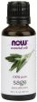 NOW Foods Essential Oil, Sage Oil - 30 ml For Cheap