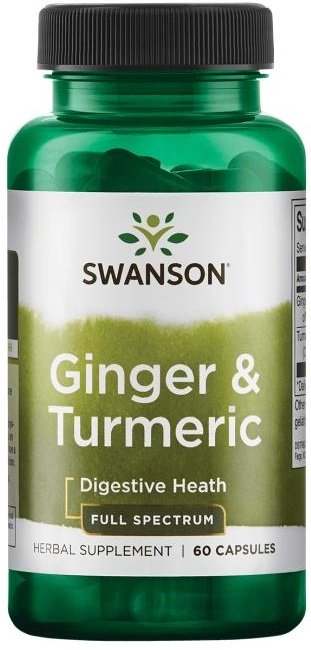 Swanson Ginger & Turmeric - 60 caps Hot on Sale