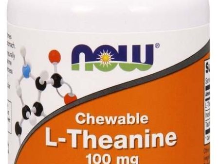 NOW Foods L-Theanine with Inositol and Taurine, 100mg - 90 chewables Supply