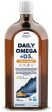 Osavi Daily Omega + D3, 1600mg Omega 3 (Natural Lemon) - 500 ml For Sale