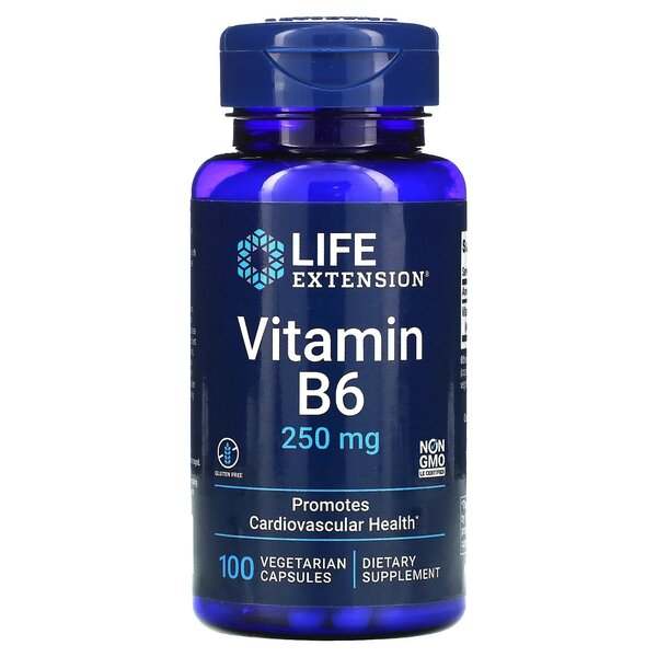 Life Extension Vitamin B6, 250mg - 100 vcaps Hot on Sale