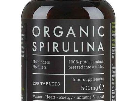 KIKI Health Spirulina Organic, 500mg - 200 tablets Online Hot Sale